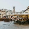 People Dining Al Fresco at Piazza delle Erbe